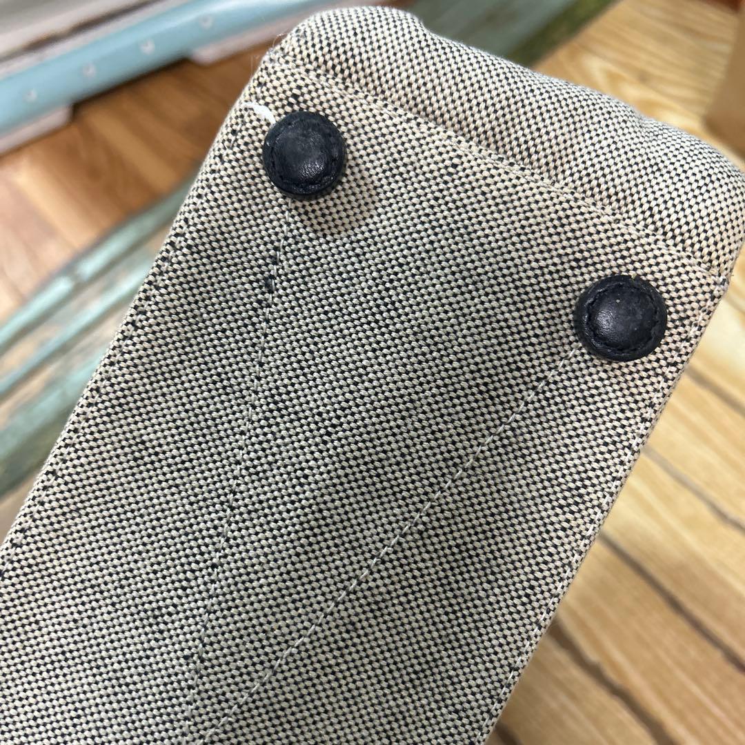 monchi  PRADA キャンバストートバッグ ベージュ/ブラック