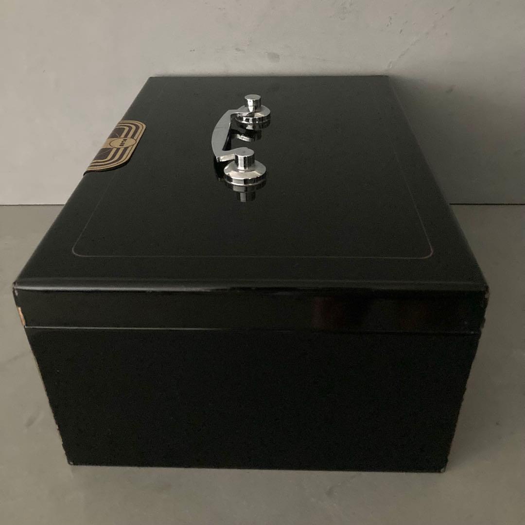 ヴィンテージ 手提げ金庫 ALARM CASH BOX アンティーク レトロ 黒
