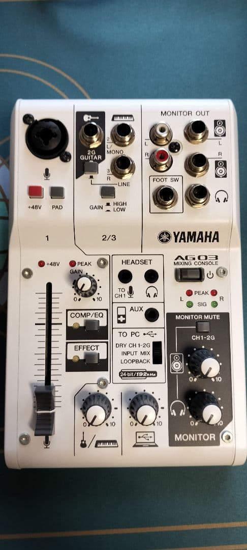 Yamaha AG03 オーディオインターフェイス ケーブル同梱 図解】AG03の