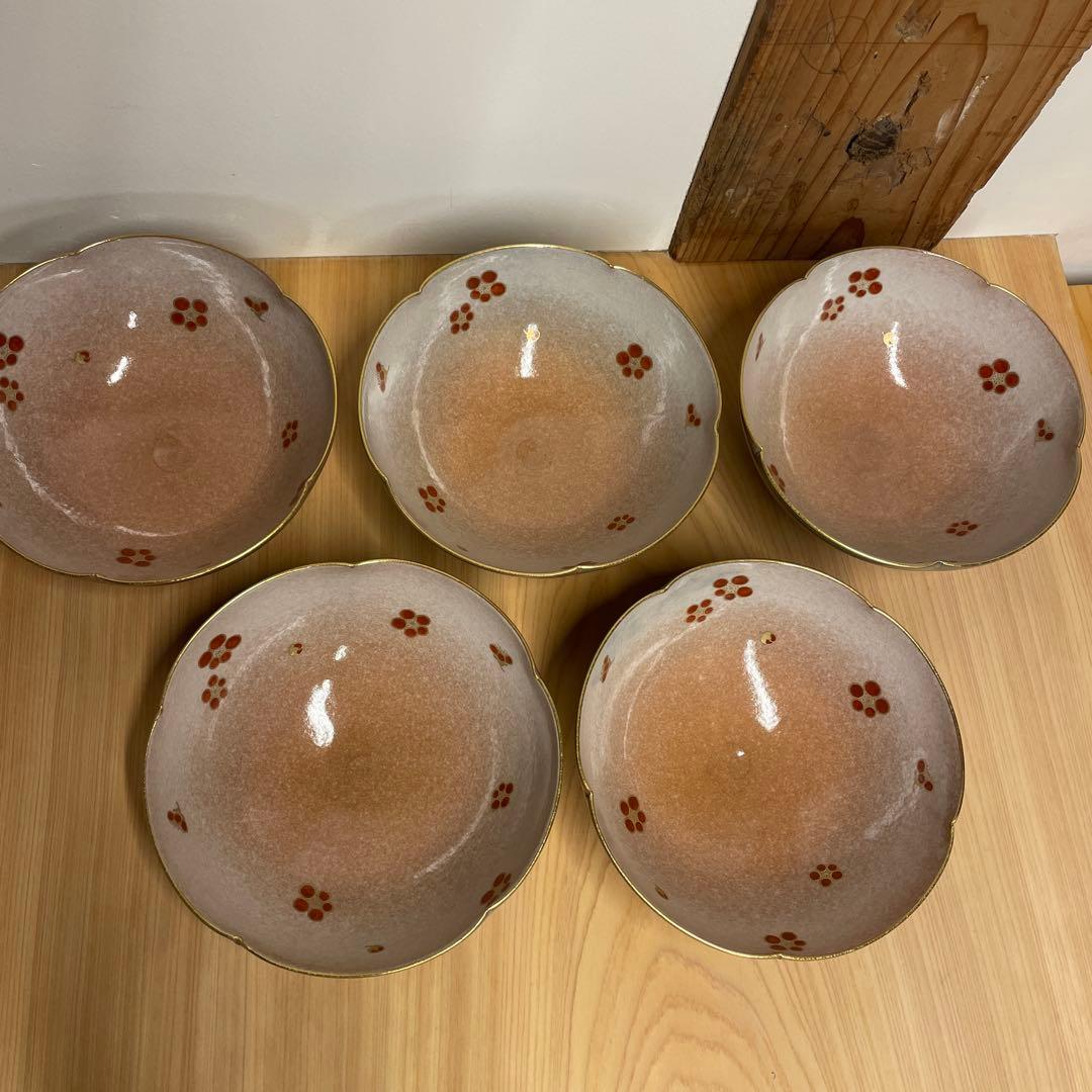 澤村陶哉 紅白梅文 向付 5客 陶磁器 茶道具 - メルカリ