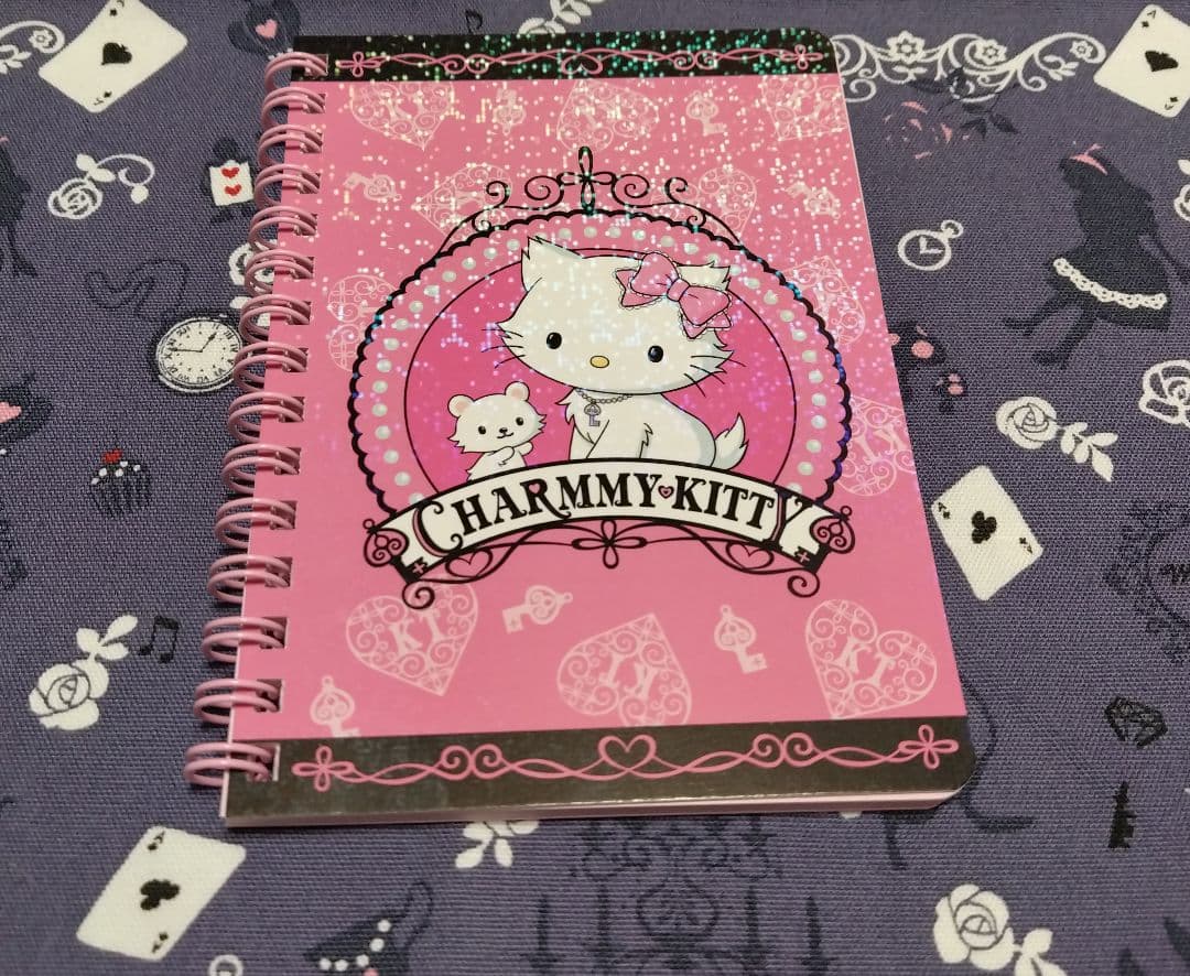 チャーミーキティ　ラメ　リングノート　当時物
