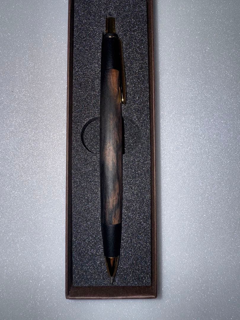 超激レア‼️ 極美品‼️ ボナン　黒柿　孔雀杢　シャープペンシル0.5mm 真鍮金具