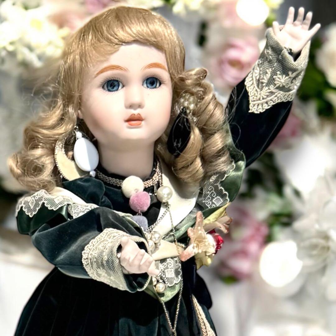 ノエル様専用 ビスクドール スタイナー リプロ フレンチ グリーン