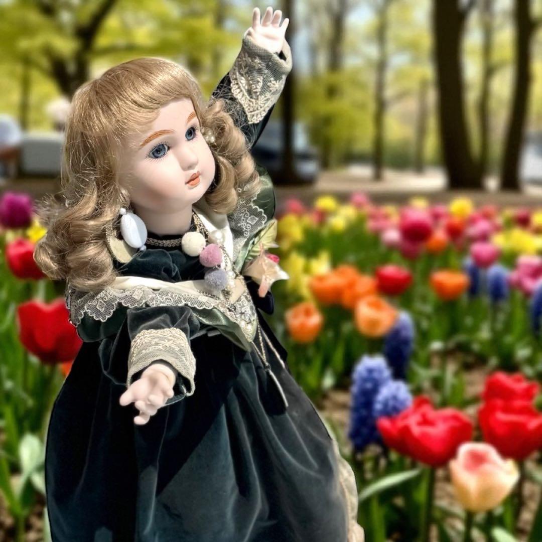 ノエル様専用 ビスクドール スタイナー リプロ フレンチ グリーン