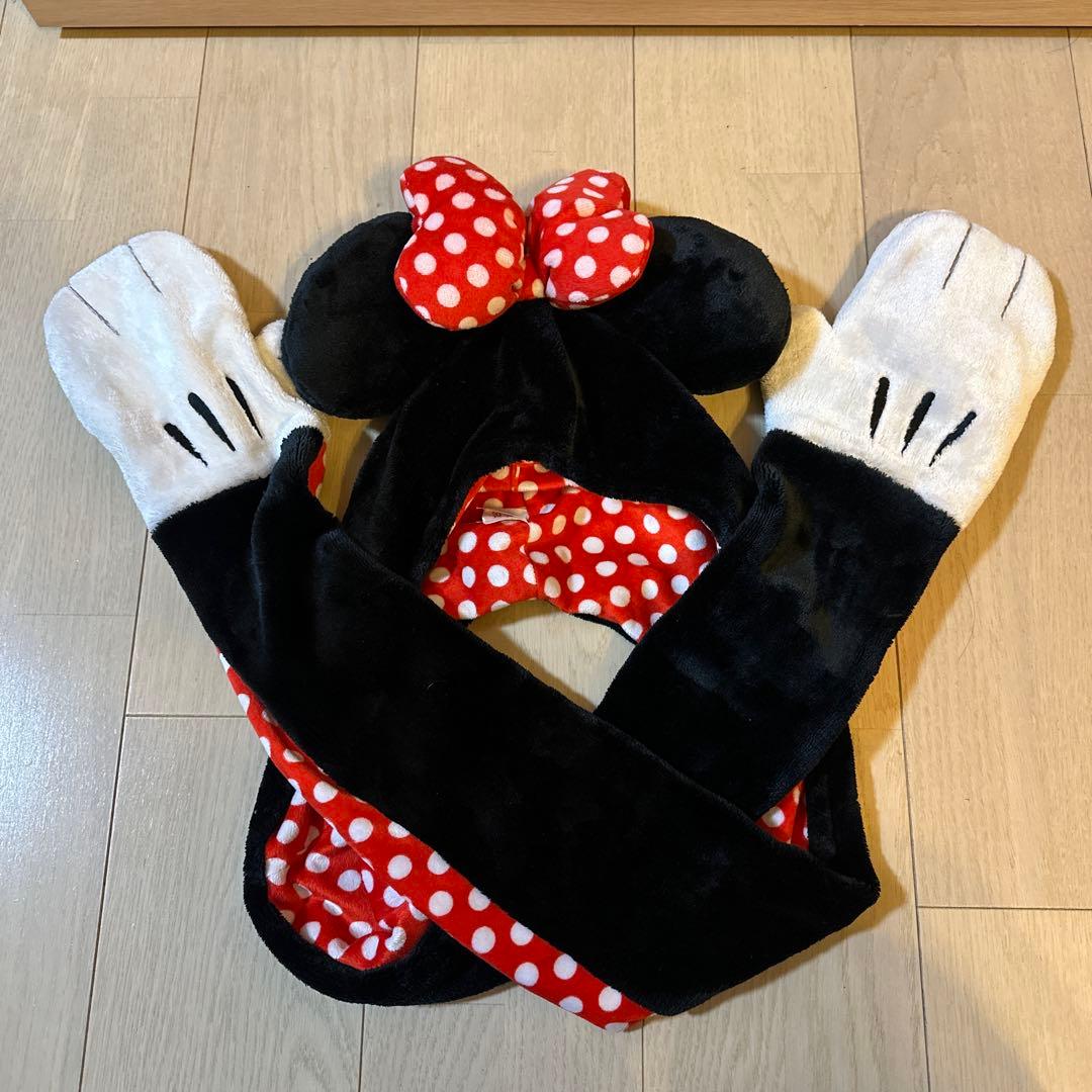 ミニーマウス マフラーファンキャップ - メルカリ