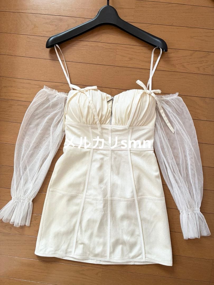 robe de fleurs ドレス　XS アイボリー　シュガー