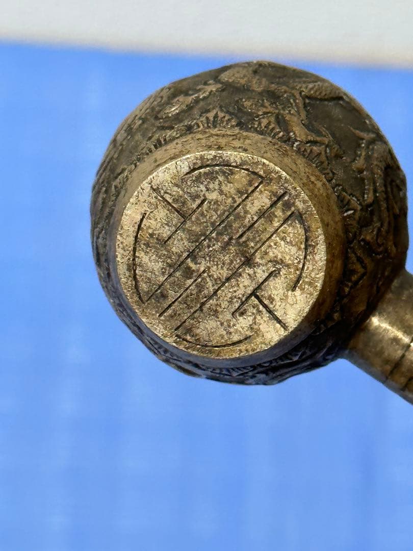 中国骨董品 清時代銀製キセル 92グラムの通販はau PAY マーケット