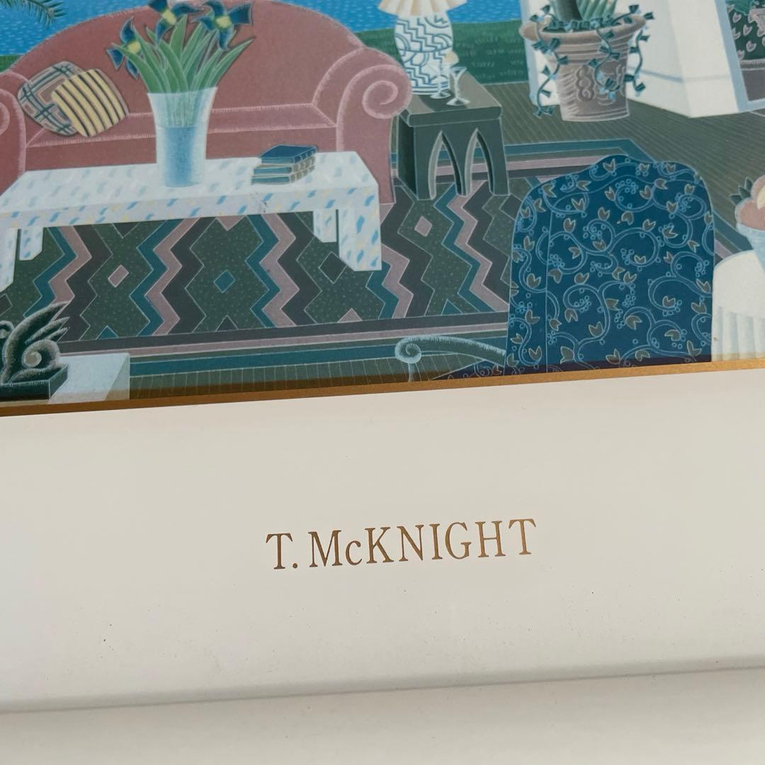 【トーマス・マックナイトT.McKNIGHT 絵画 アートポスター】レッドカウチ