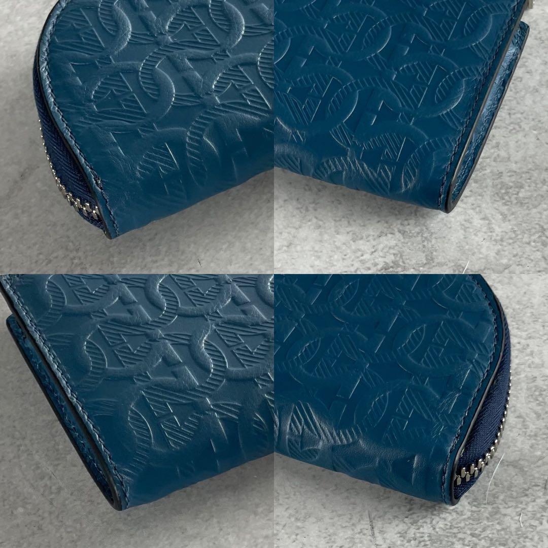 未使用級✨ サルヴァトーレフェラガモ 現行 ペンケース エンボス加工