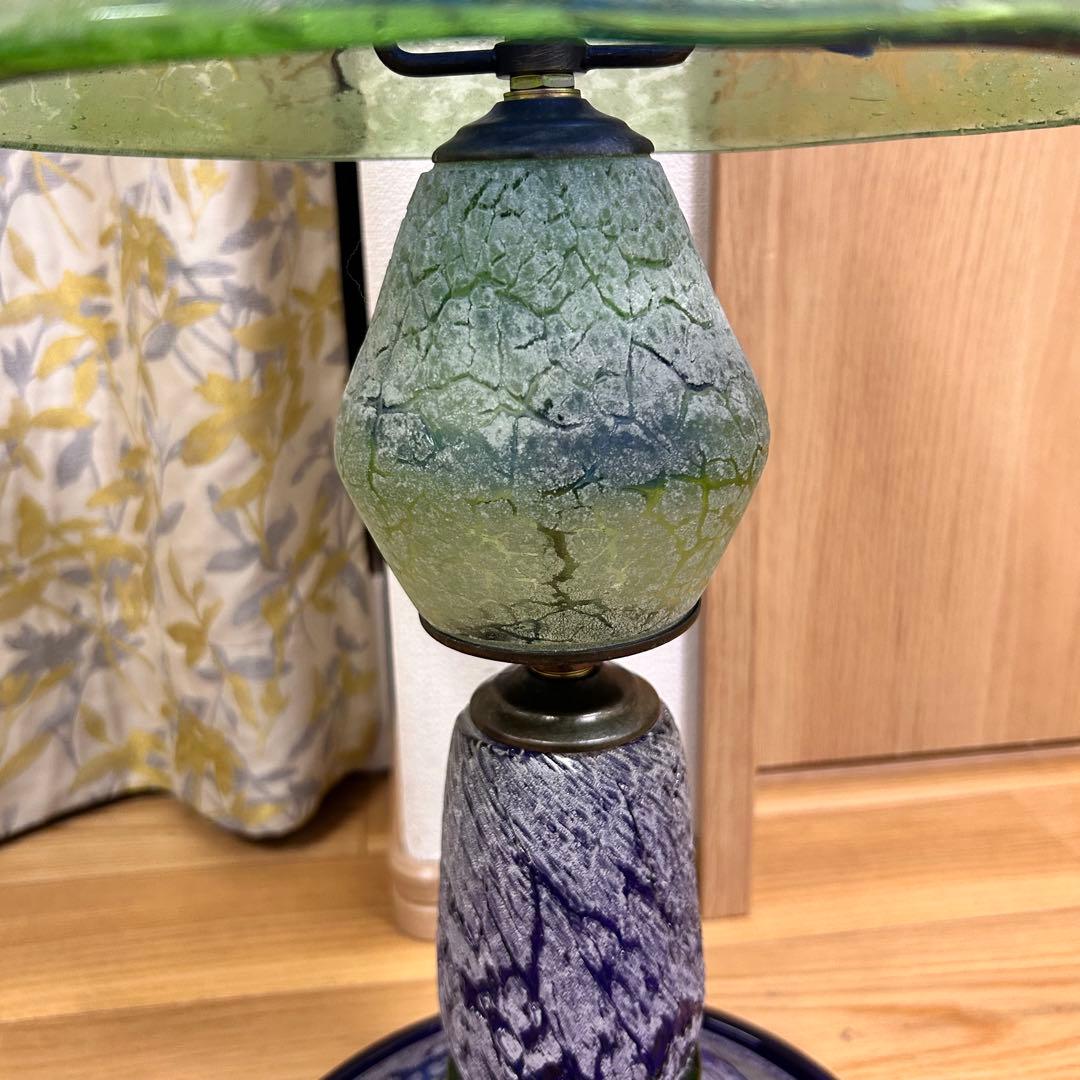 稲嶺盛吉 作 ガラスランプ スタンドライト フロアスタンド 琉球ガラス