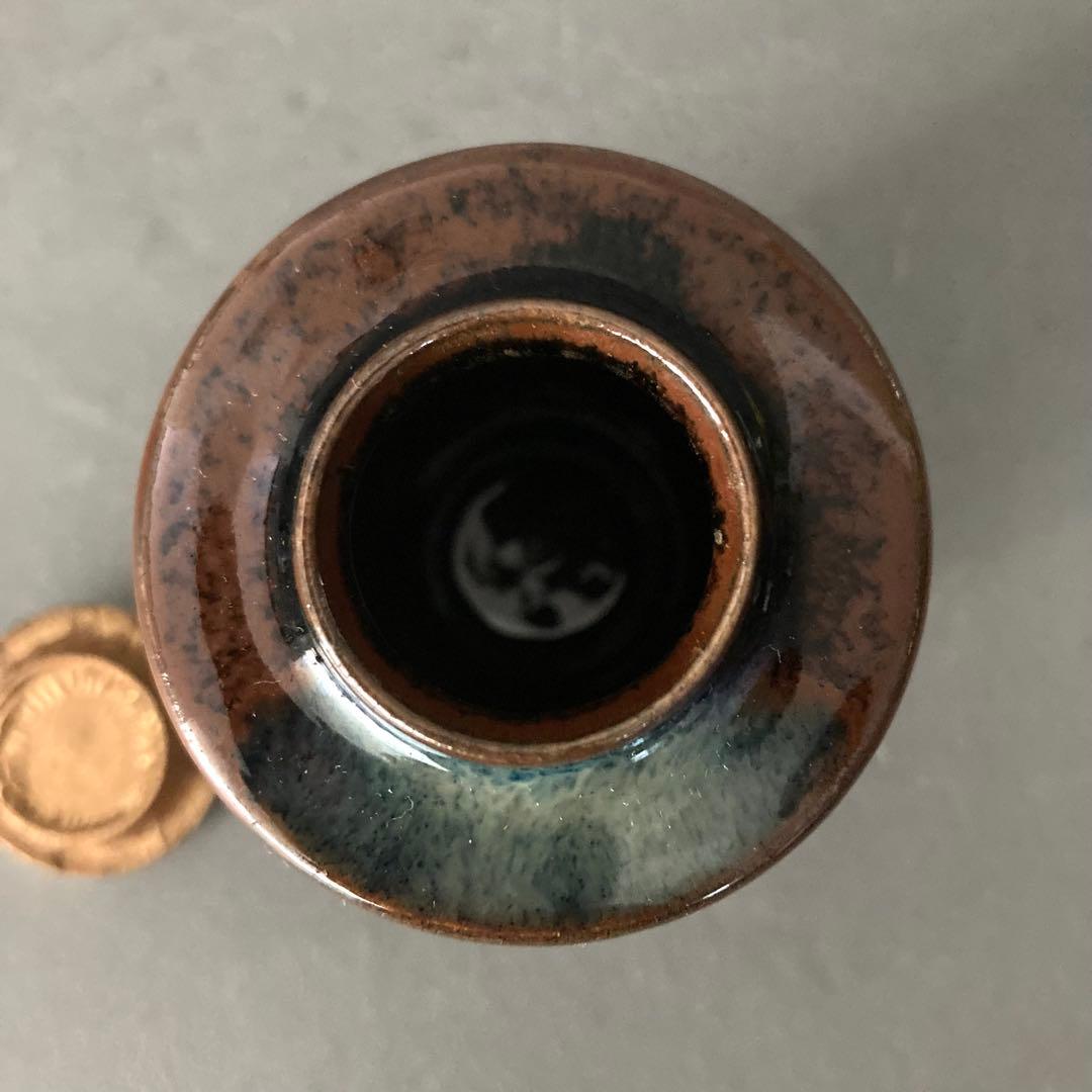 茶道具 肩衝茶入 茶入 仕覆オレンジ - メルカリ