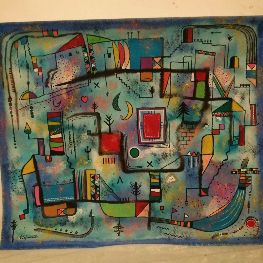 水彩画　innertrip  20  F8号