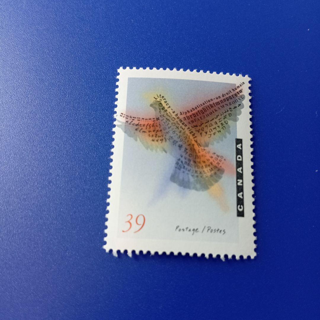 9262 外国切手 カナダ 1990年 国際識字年 おしゃれなデザイン - メルカリ