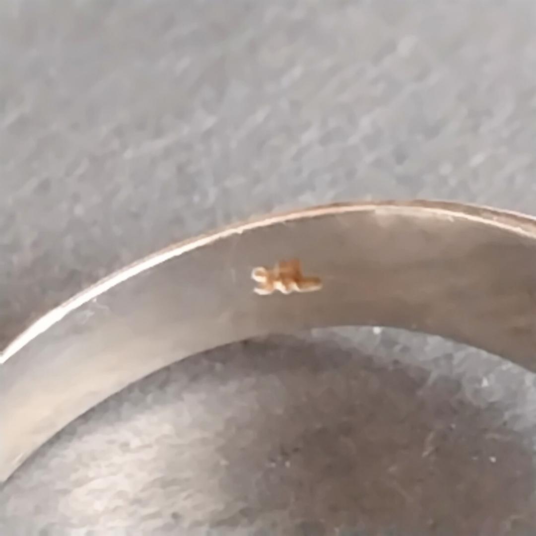 【英国ヴィンテージ】スターリングシルバー　 22.5号 バックル リング 指輪