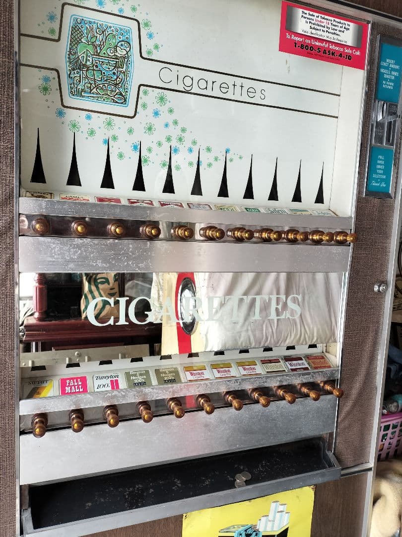 アメリカ タバコ販売機 アメリカンアンティーク 引き取り限定 店舗計器