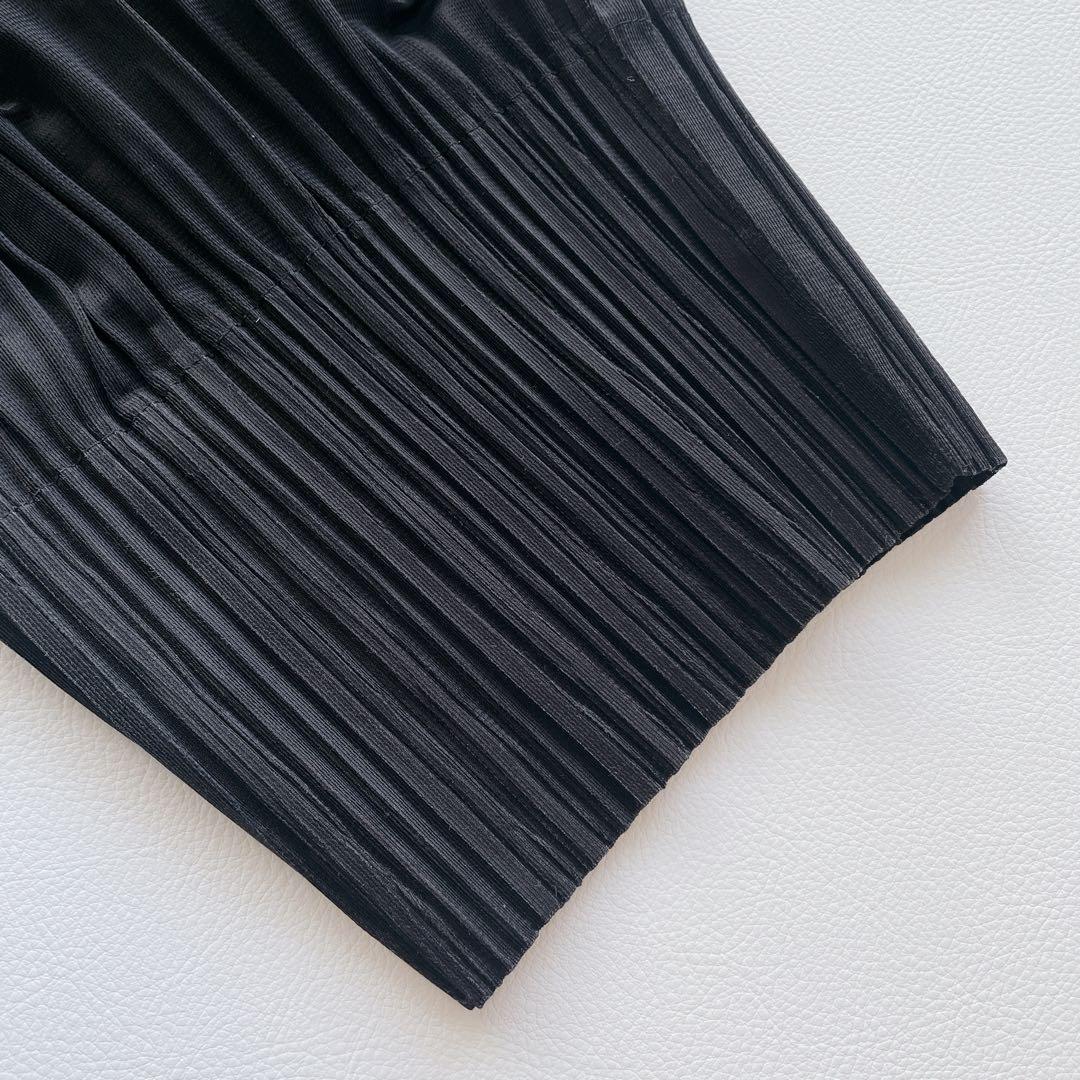 美品✨プリーツプリーズ　サルエルパンツ　プリーツパンツ　黒　サイズ3