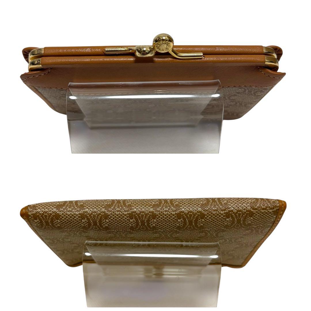 【美品✨】セリーヌ ケース トリオンフ キャンバス×レザー ベージュ