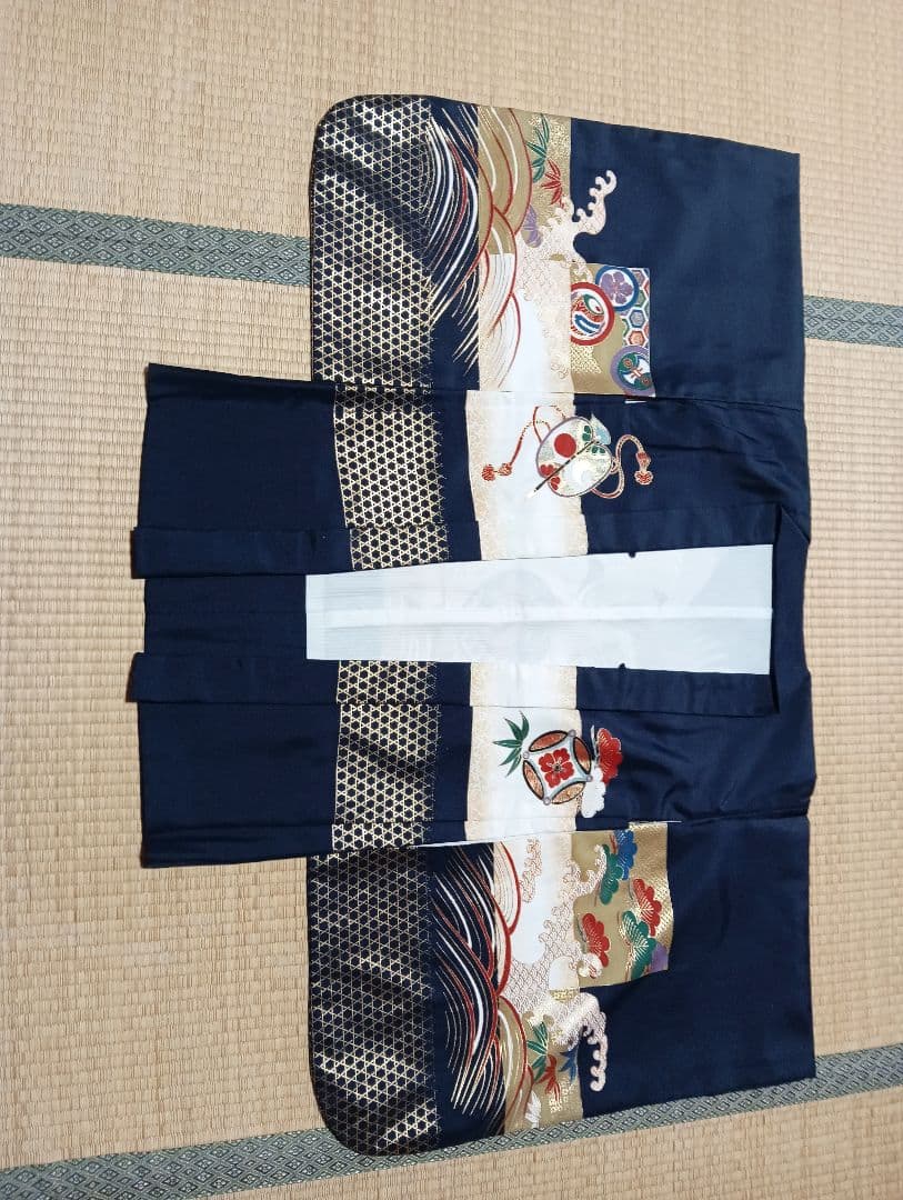 七五三用 鷹刺繍 紺色和装　袴セット