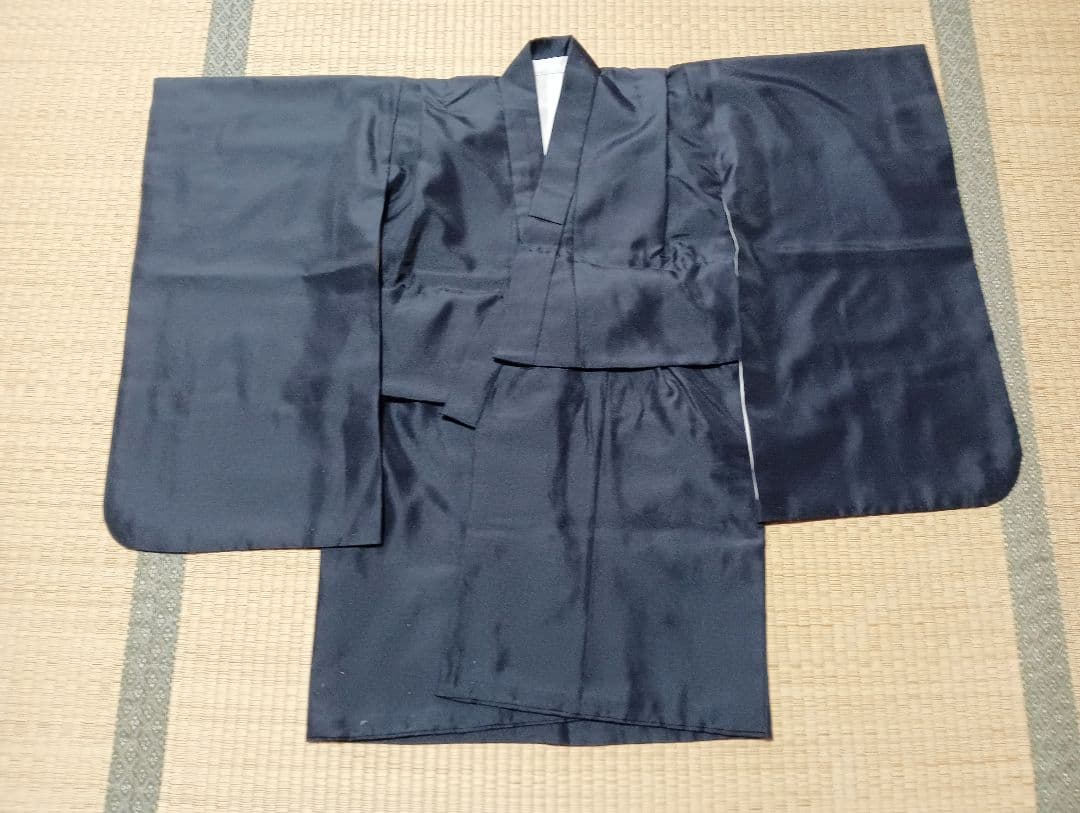 七五三用 鷹刺繍 紺色和装　袴セット