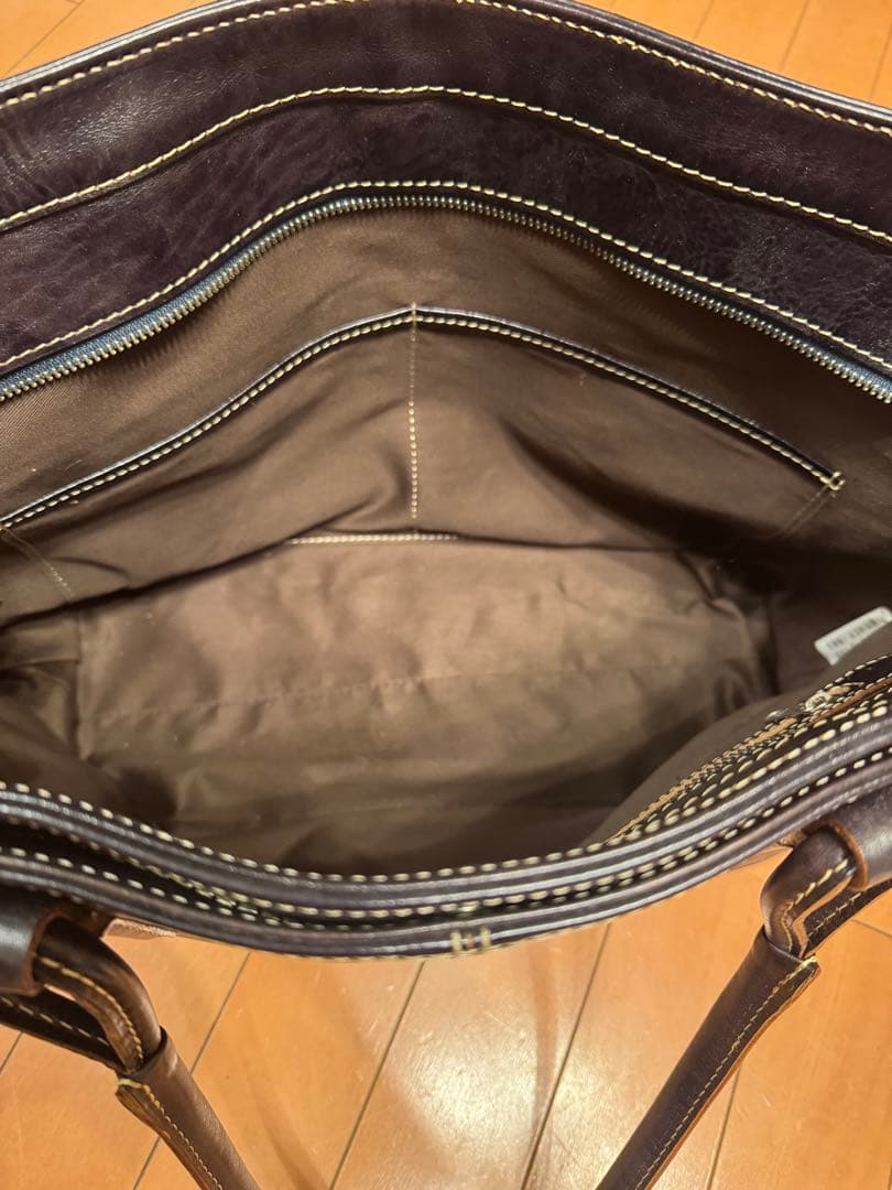 サムソナイト　デュモンクス　ダークブラウン レザー トートバッグ