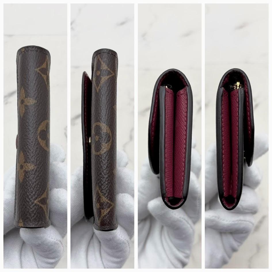 極美品】ルイヴィトン モノグラム ポルトモネロザリ フューシャ - メルカリ