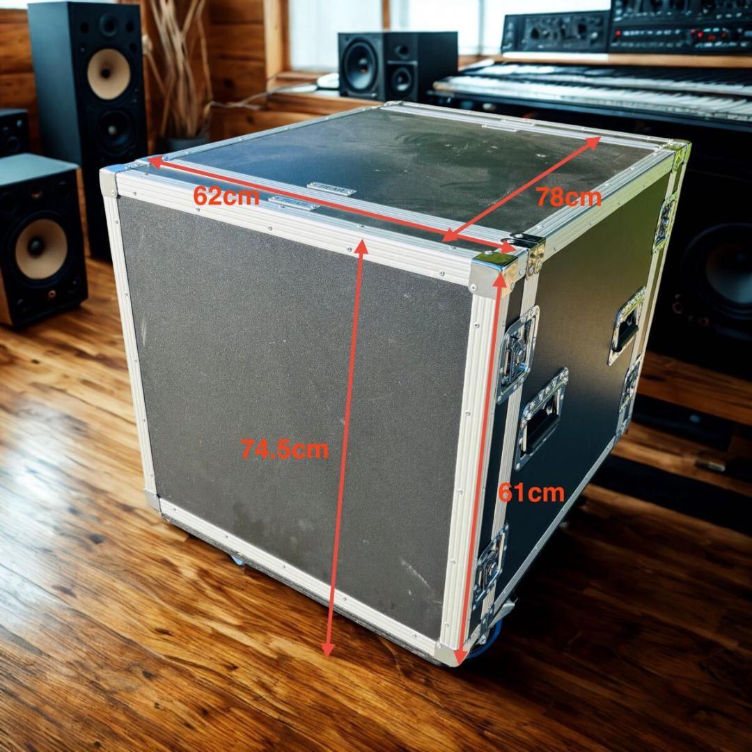 デュープレックス　ラックケース　12U　キャスター　4輪