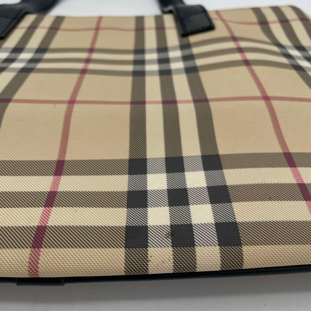 【akp様】Burberry バーバリーロンドンノバチェックPVCトートバック②