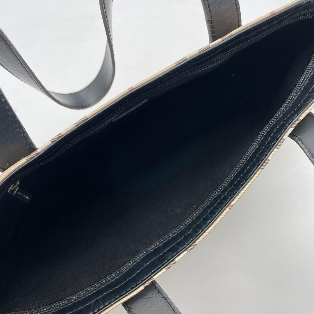 【akp様】Burberry バーバリーロンドンノバチェックPVCトートバック②