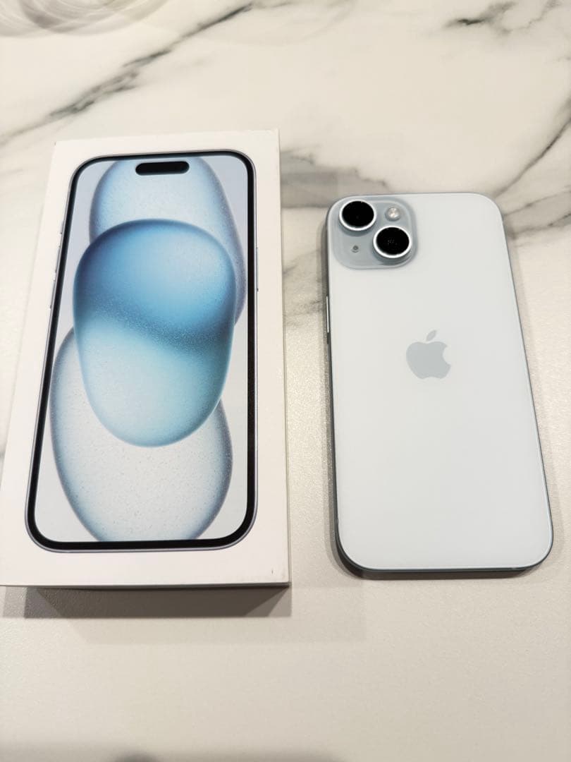 美品】Apple iPhone 15 ブルー 128GB SIMフリー