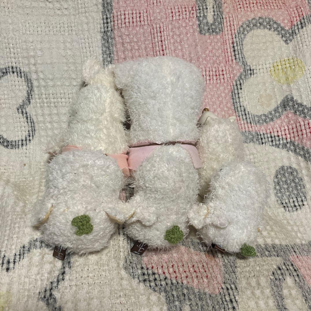 モンスイユ　ブラマンジェ　うさぎ＆ぶた＆はりねずみ＆ひよこ　6こ　ぬいぐるみ