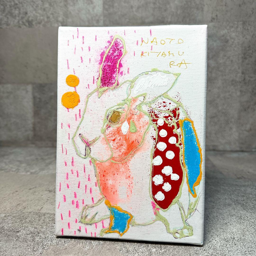 【原画 肉筆】北村直登 5620 「からっけつの空っ風 ウサギ」 SMサイズ 原画 肉筆】北村直登 5620 「からっけつの空っ風 ウサギ」 SMサイズ