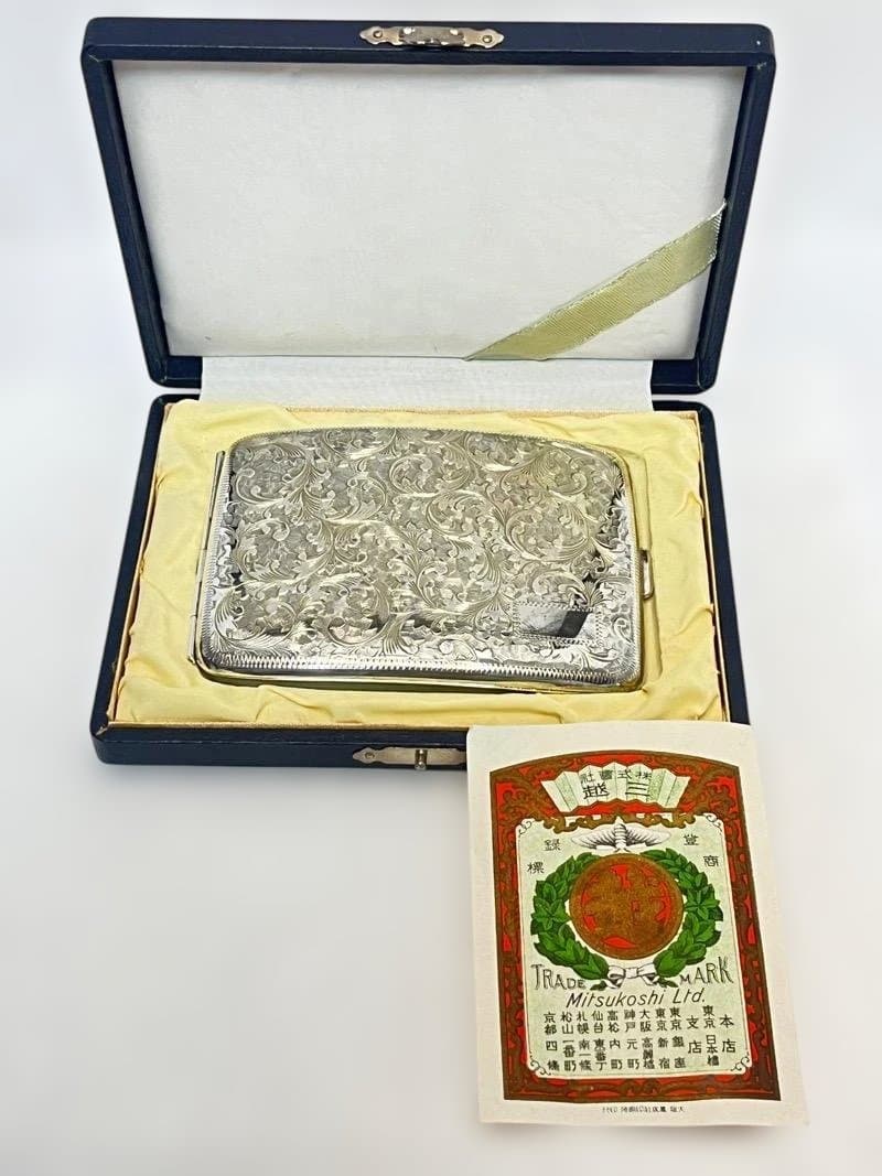 シルバー 950 純銀製 シガレットケース アンティーク　タバコケース ☆ヴィンテージ☆ 中古 シルバー950 シガレットケース タバコケース 銀