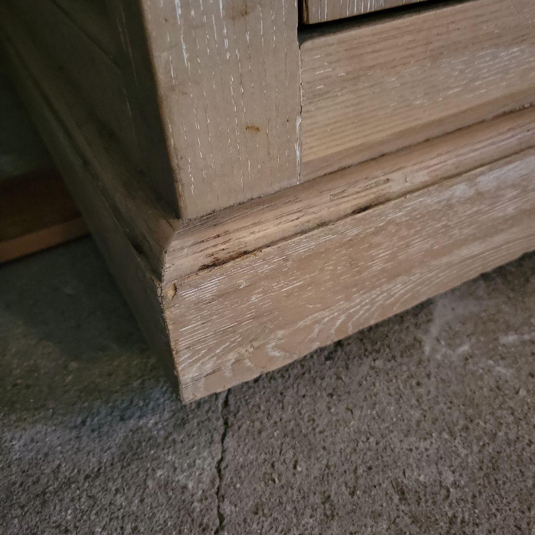 引き取り限定大型家具アンティーク風木製ワードローブナチュラルウッド