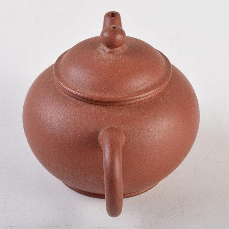 中国　中国宣興銘　紫砂　朱泥　急須　茶壷　V　R9268