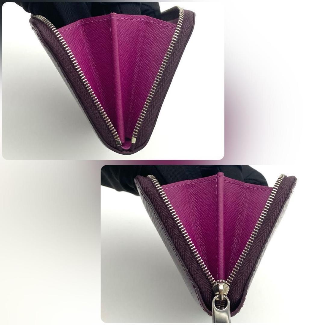 【極美品】ルイヴィトン エピ ジッピーパース カシス ラウンドファスナー