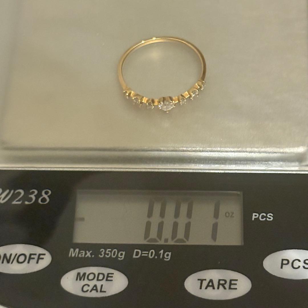 定価11万9900円 AHKAH ハートシェイプ ダイヤモンド リング 9.5号