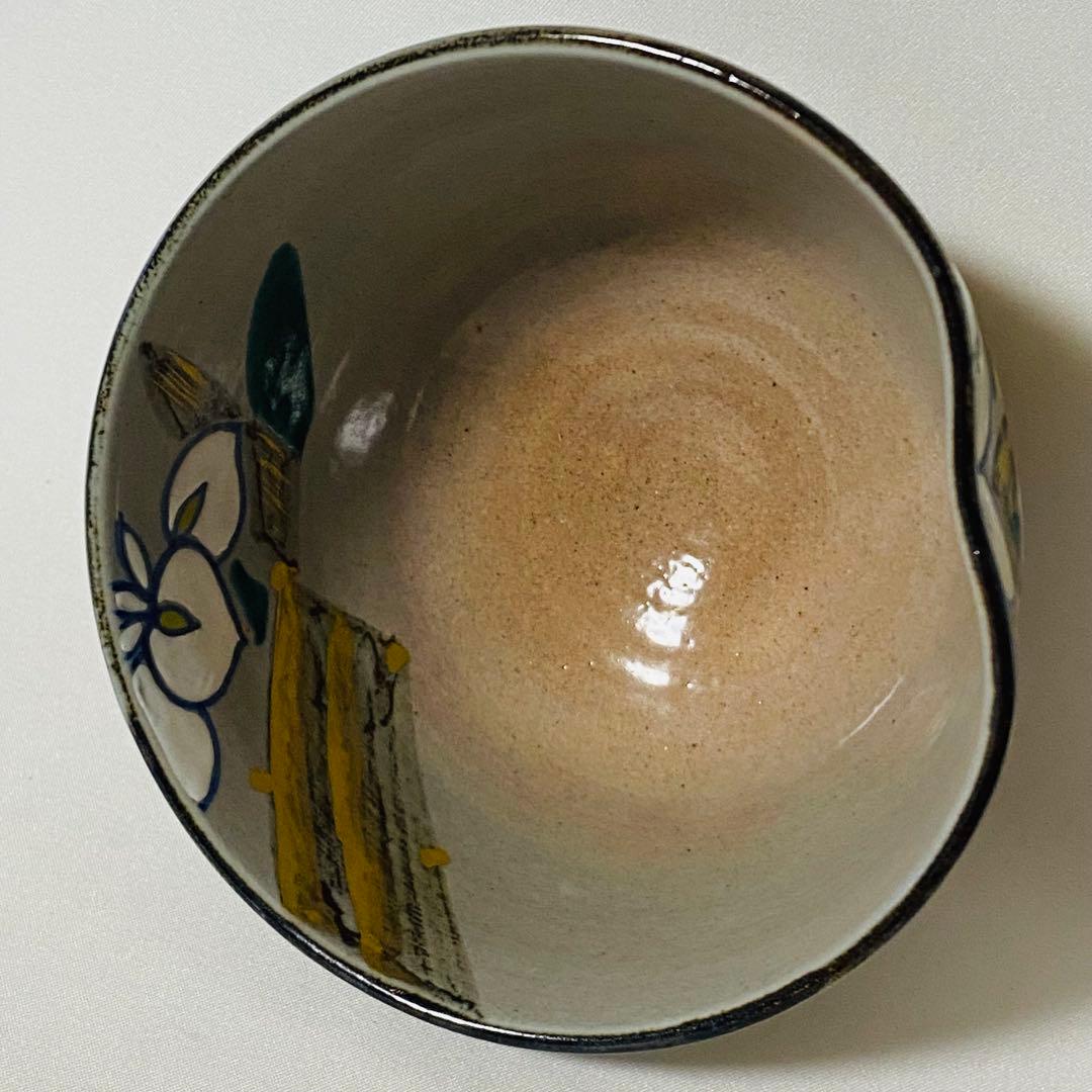 押小路窯 庄左ェ門 作 色絵 抹茶碗 茶道 茶道具 木箱 抹茶 茶碗