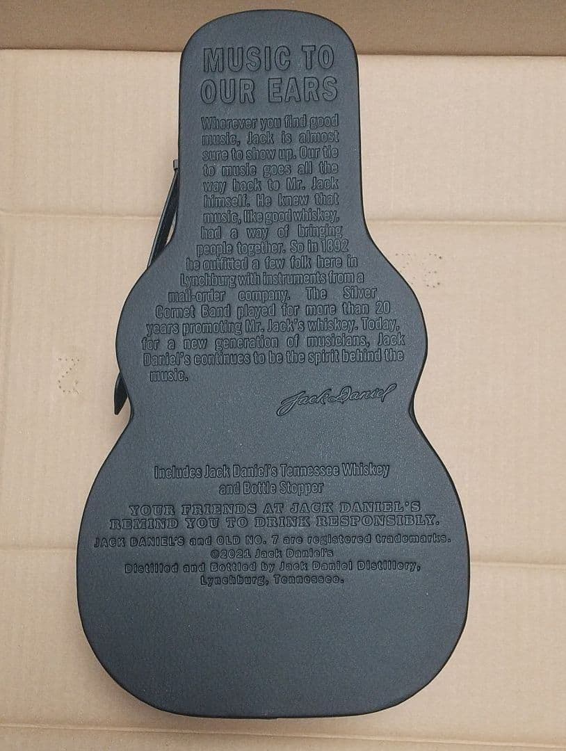 Jack DANIELS ジャックダニエル ギターケース入ウィスキー 新品 - メルカリ