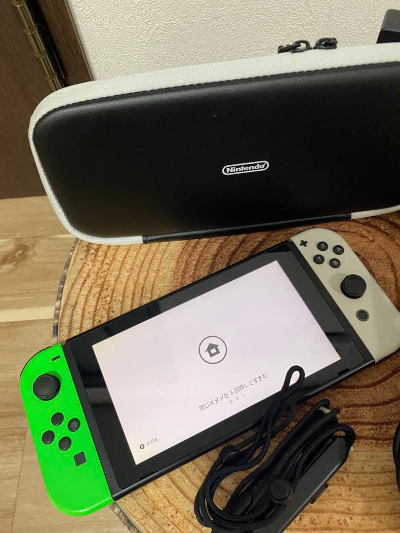 Nintendo Switch ニンテンドースイッチ本体　GRN/WHT 箱無し