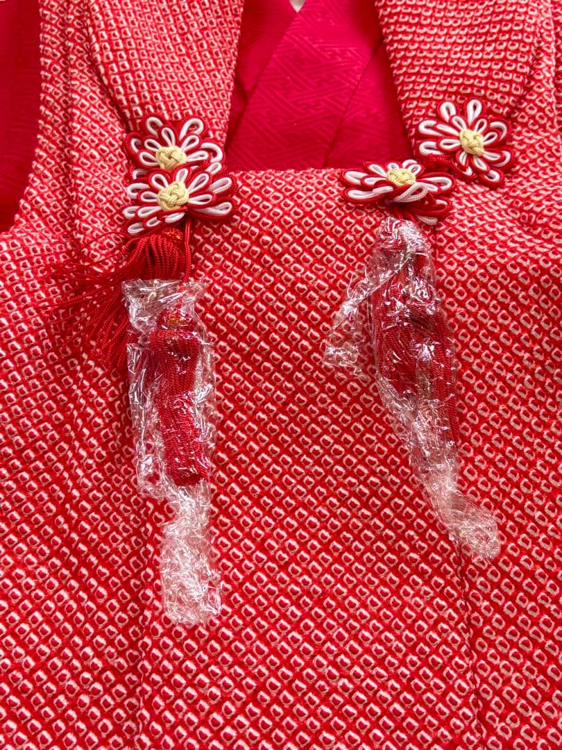 ★みみ★ 七五三　正絹　3歳　絞り　総絞り　被布　一つ身　フルセット　毱