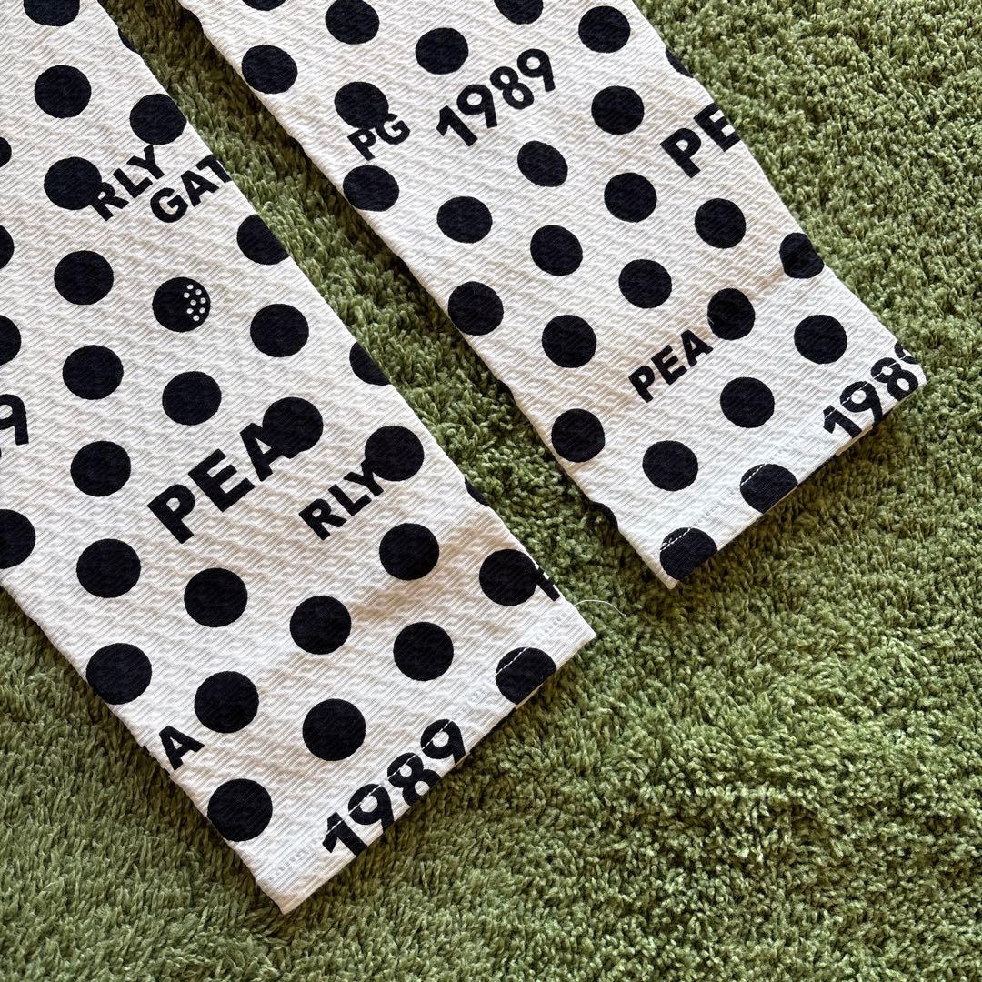 パーリーゲイツ☆タグ付き新品 アートピケ ドット×ロゴ柄 パンツ