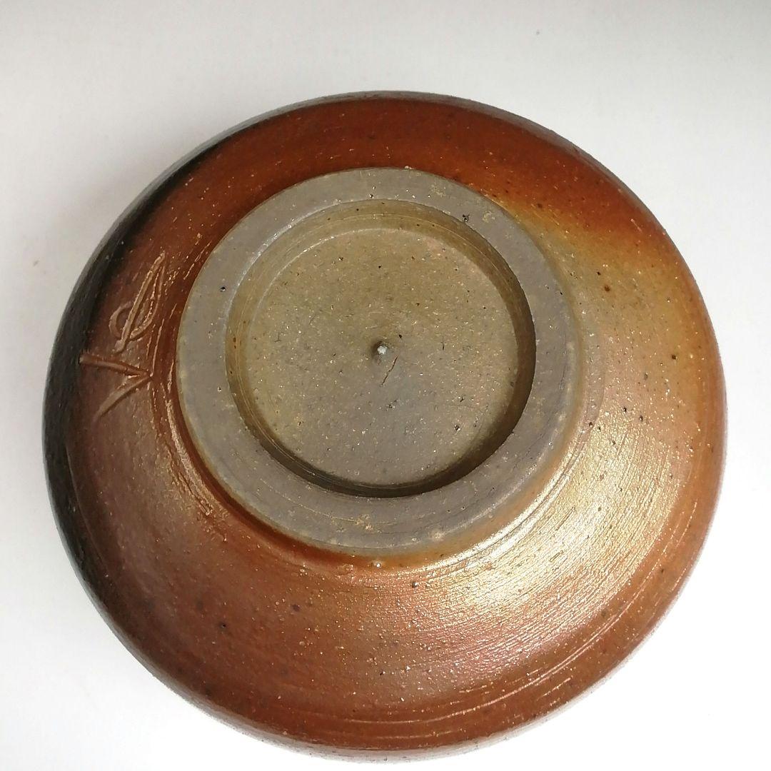 S883 茶碗 『備前焼』『山本出 造』 共箱 抹茶碗 茶道具