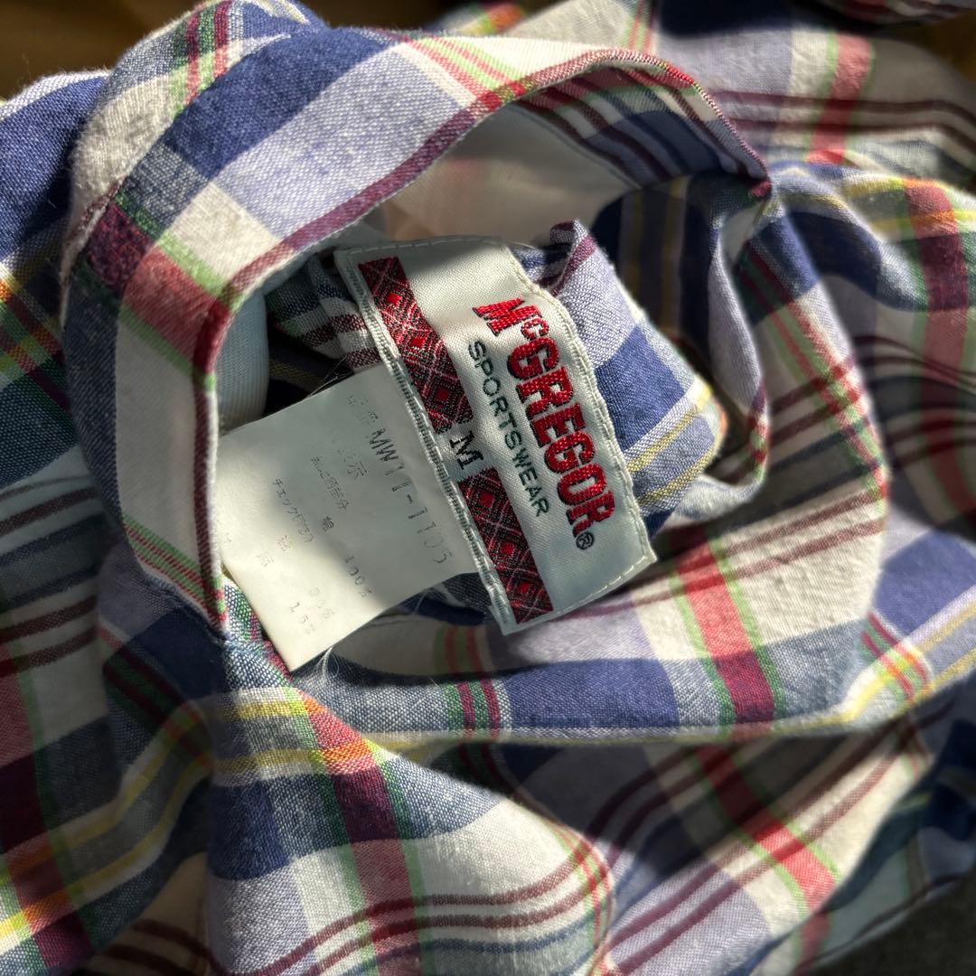 McGREGOR チェック リバーシブルジップパーカー ジャケット ドロー