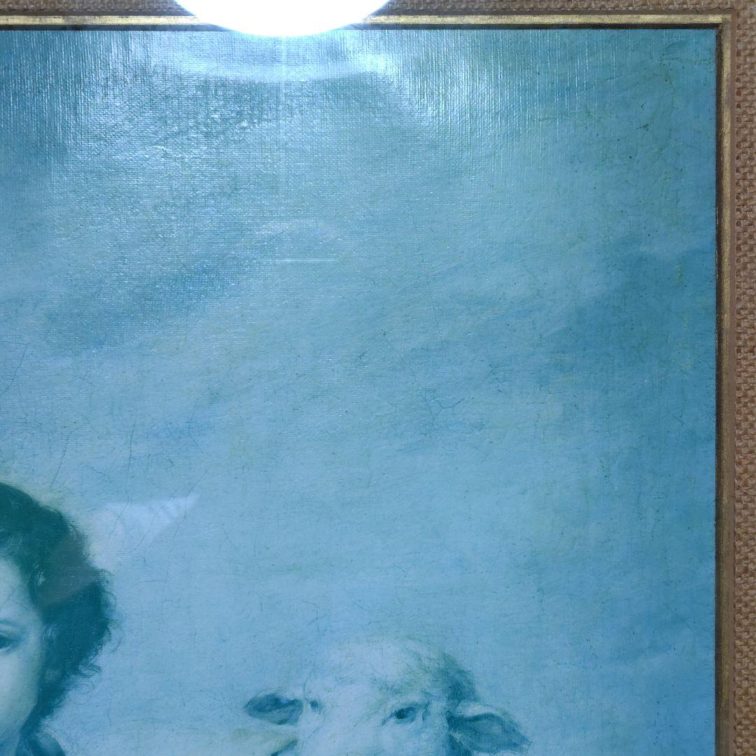 宗教画 複製画 額装 ムリーリョ 善き羊飼い