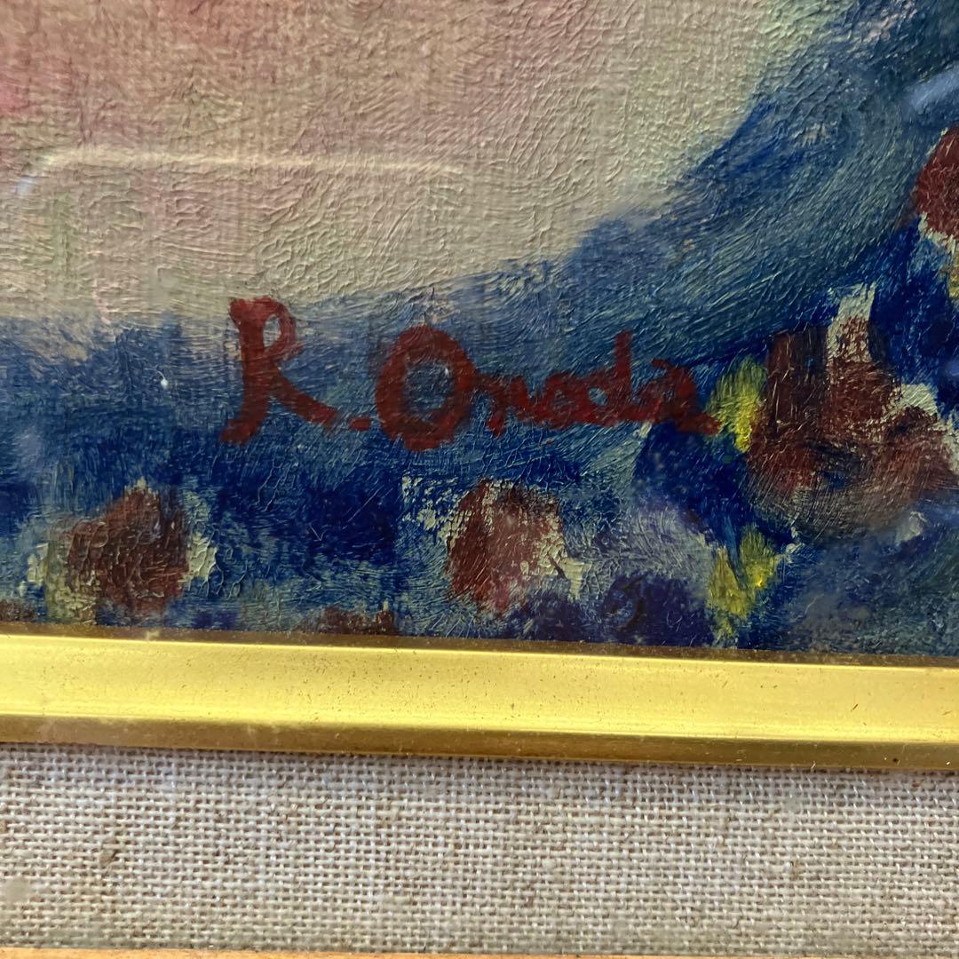 昭和レトロ 木製フレーム 裸婦画 裸婦 人物画 女性 油絵 油彩画 額縁 額装