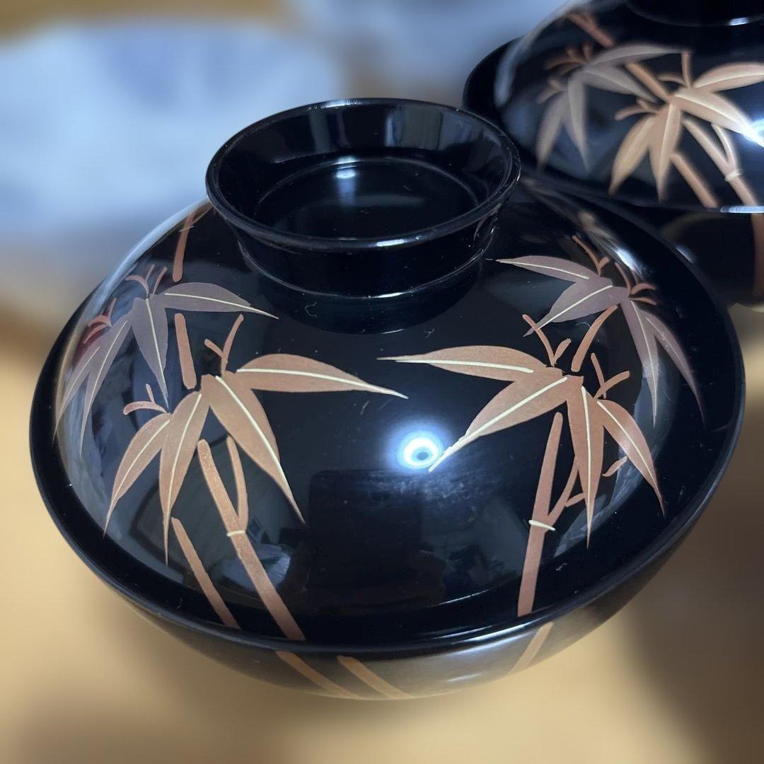 会津塗　竹峯 漆器 椀 五客セット