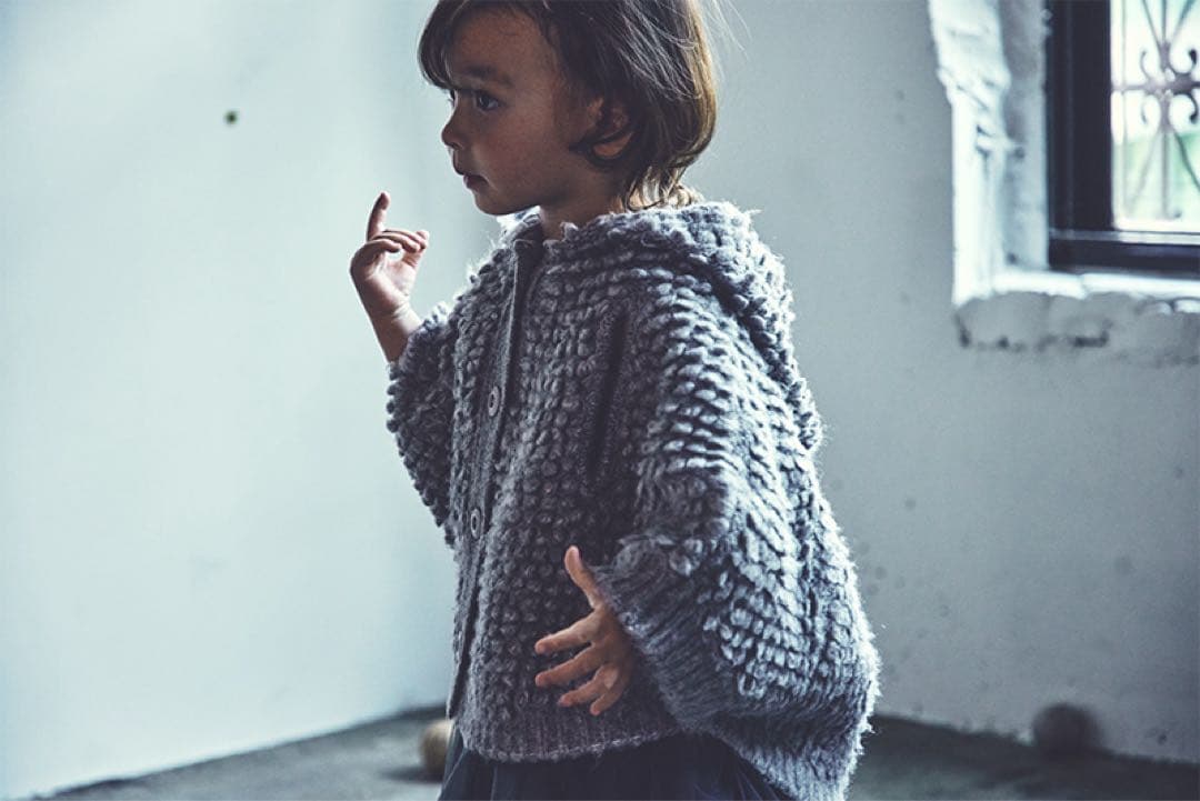 アウター MARLMARL polka 2 light grey