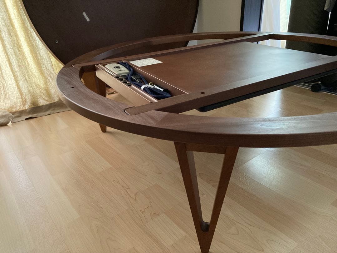 アクタス リビングテーブル こたつ ウォルナット 120㎝ セット売り