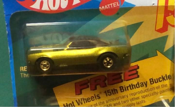 ❤️レア❤️ホットウィール15周年記念パックバックル付き
