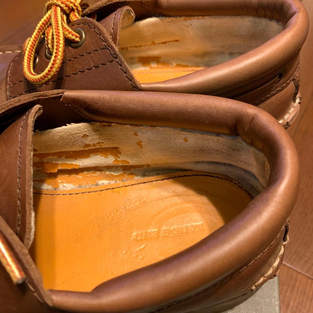 ランズエンド レザー ボートシューズ デッキシューズ モカシンシューズ